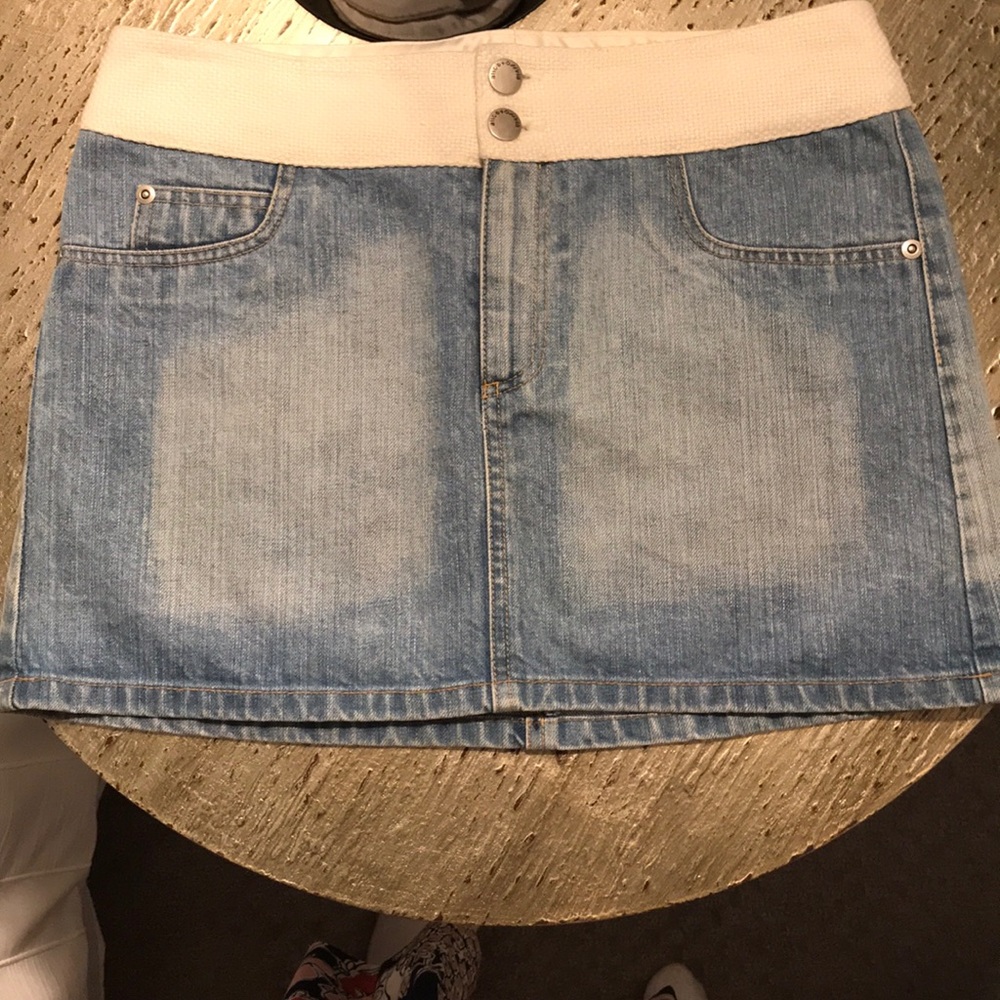 Alice & Olivia denim mini skirt